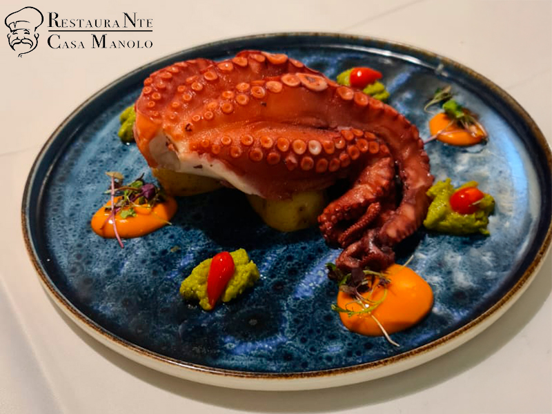pulpo a la brasa, Restaurante Casa Manolo
